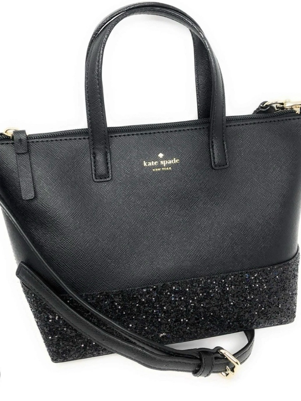 Kate Spade Greta Court Ina Satchel Small Glitter Crossbody